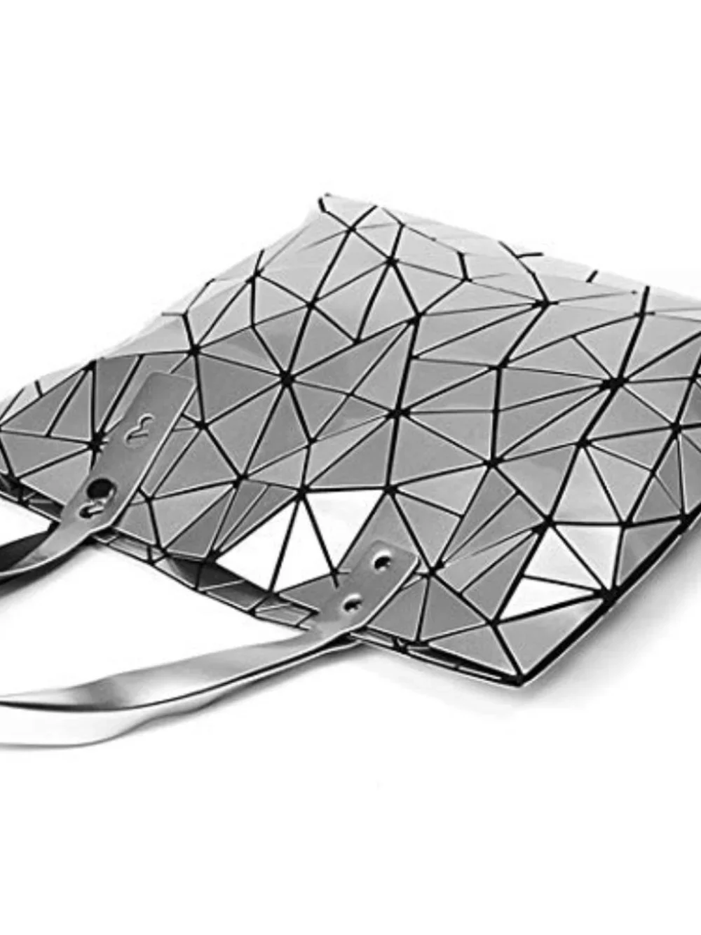 PU Leather Holographic Envelope Clutch Shoulder Bag Tote